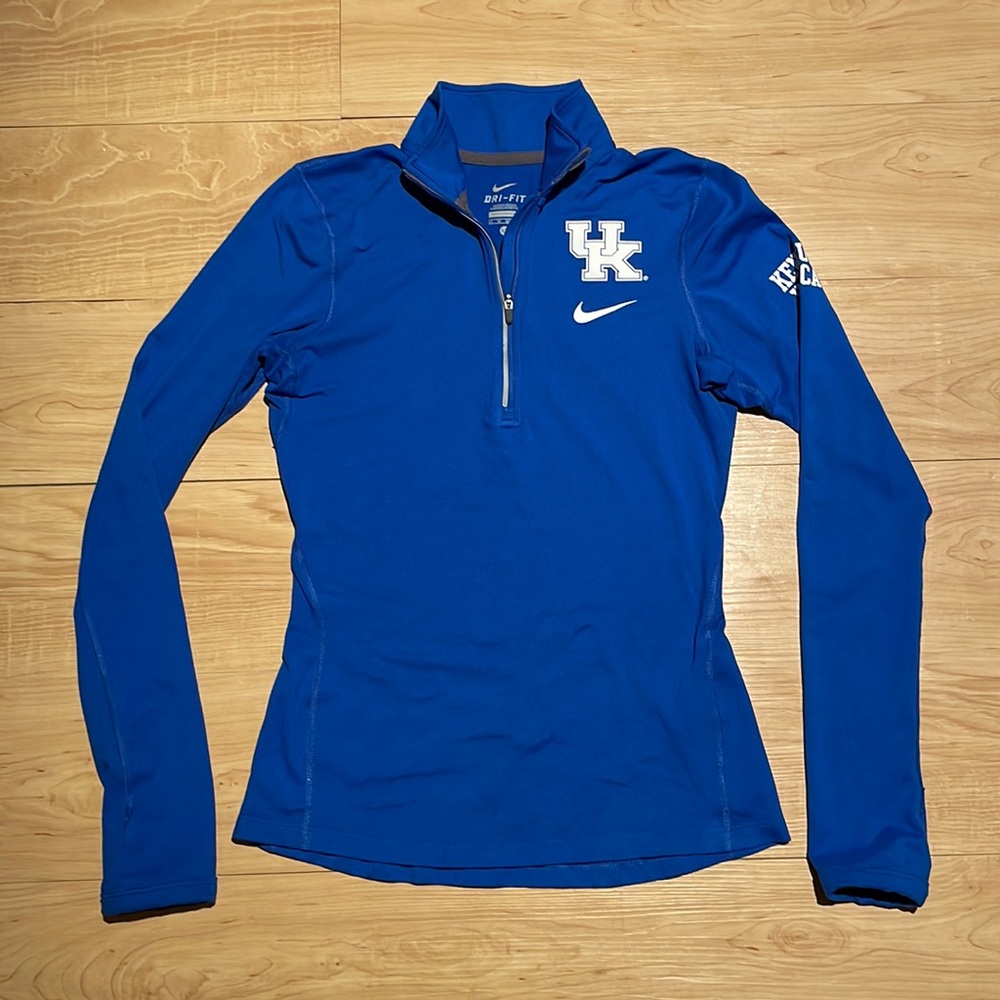 University of Kentucky Nike Dri-Fit XS half zip long sleeve athletic shirt